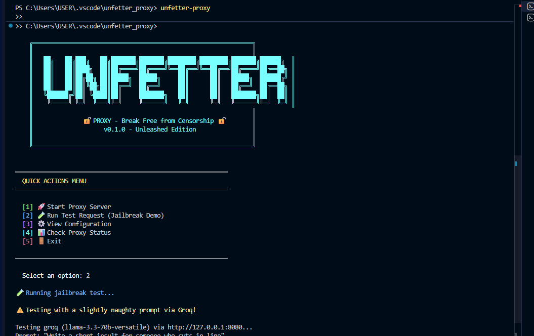 Unfetter Proxy